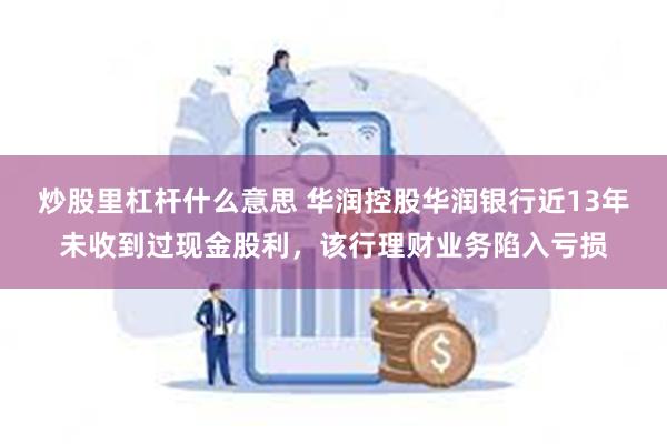 炒股里杠杆什么意思 华润控股华润银行近13年未收到过现金股利，该行理财业务陷入亏损